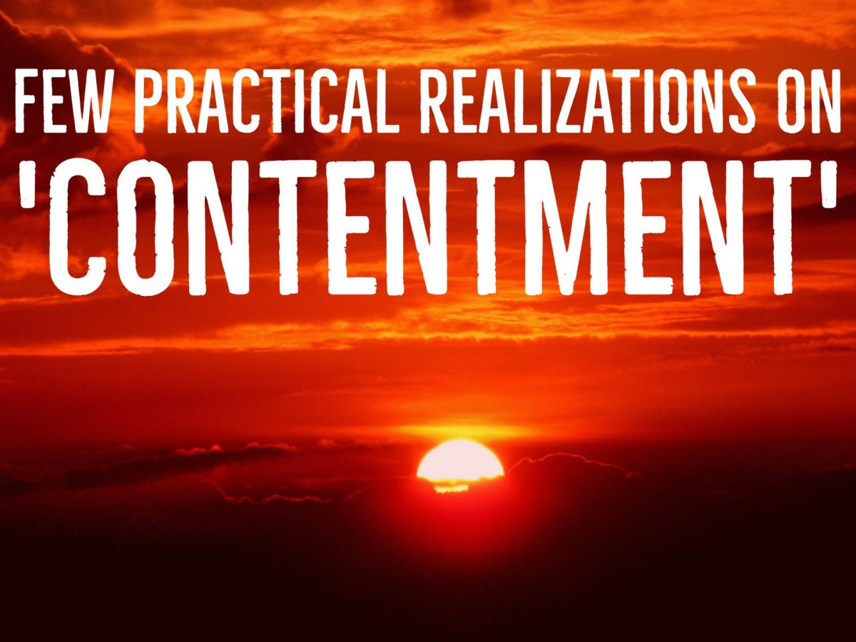 Contentment vs Complacency